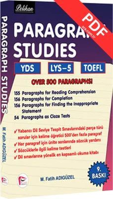 Pelikan Paragraph Studıes YDS - LYS - 5 - Toefl kitap kapağı