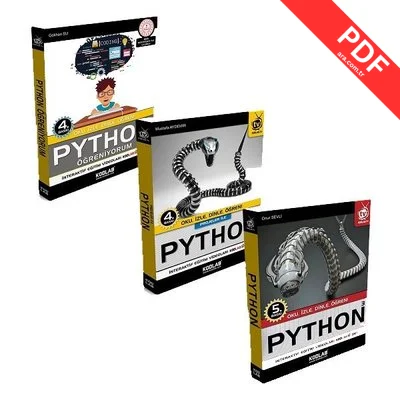 Phyton Eğitim Seti - 3 Kitap Takım kitap kapağı