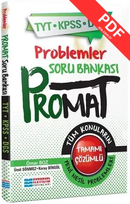 Promat Problemler Soru Bankası-TYT-KPSS-DGS kitap kapağı