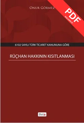 Rüçhan Hakkının Kısıtlanması kitap kapağı