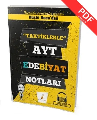 Rüştü Hoca'dan Taktiklerle AYT Edebiyat Notları kitap kapağı