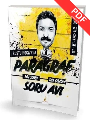 Rüştü Hoca'yla Paragraf Soru Avı 101 Soru 101 Çözüm kitap kapağı