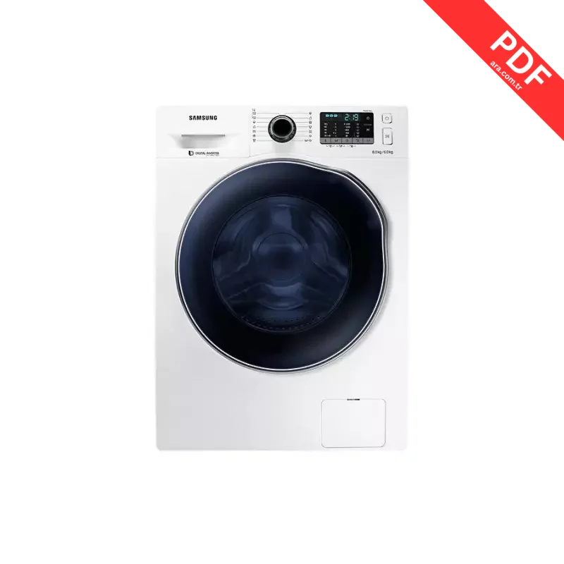 Samsung WD80J5420AW kılavuz kapağı