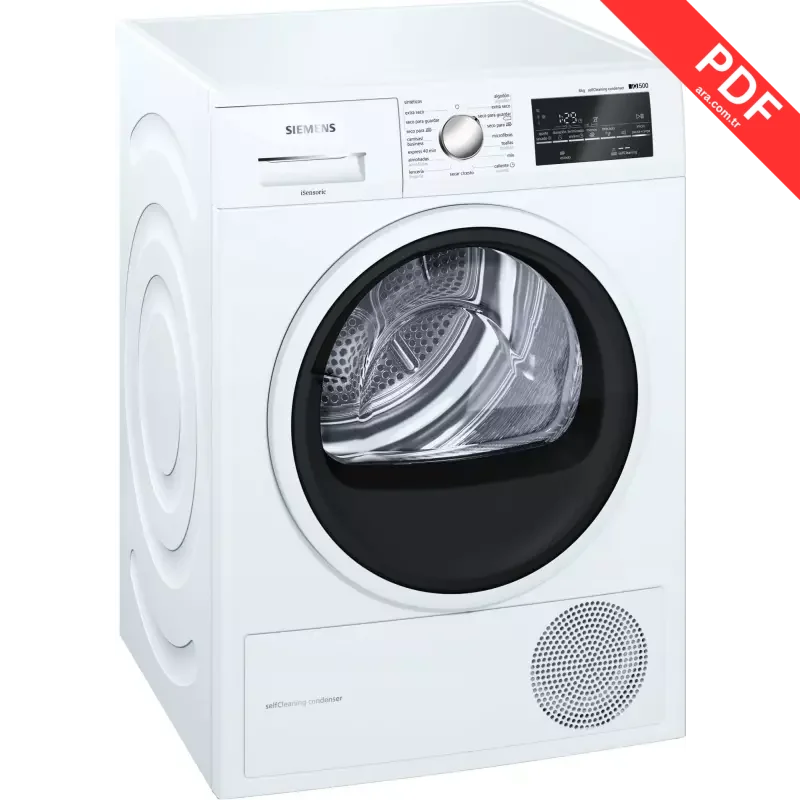 Siemens iQ500 WT47G438EE kılavuz kapağı