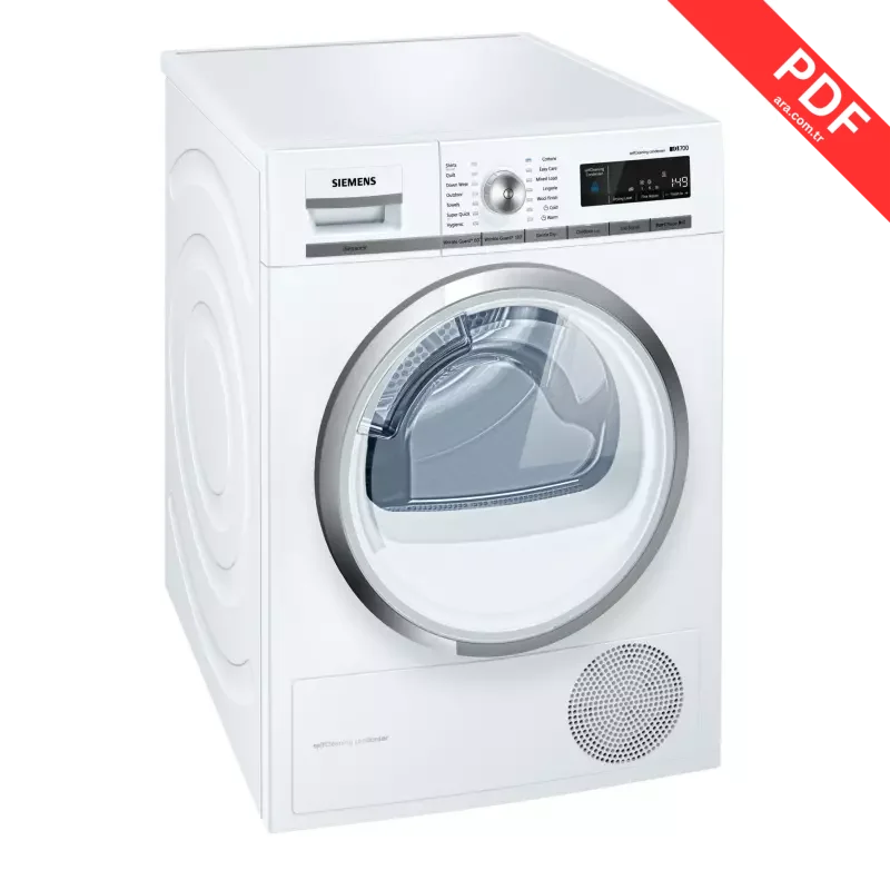 Siemens iQ700 WT47W580AU kılavuz kapağı