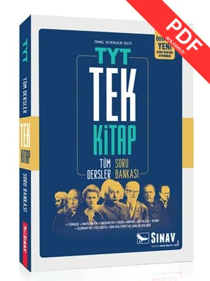 Sınav TYT Tüm Dersler Tek Kitap Soru Bankası kitap kapağı