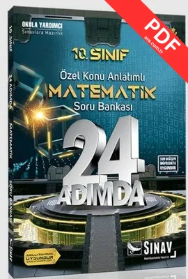Sınav 10.Sınıf Matematik 24 Adımda Özel Konu Anlatımlı Soru Bankası kitap kapağı