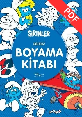 Şirinler-Eğitici Boyama Kitabı kitap kapağı