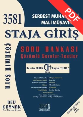 SMMM Staja Giriş Çözümlü Soru Bankası kitap kapağı