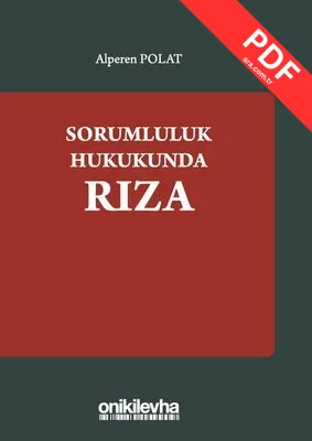 Sorumluluk Hukukunda Rıza kitap kapağı