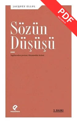 Sözün Düşüşü kitap kapağı