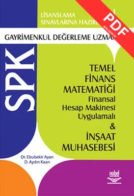 Spk Gayrimenkul Değerlendirme Uzmanlığı - Temel Finans Matematiği kitap kapağı