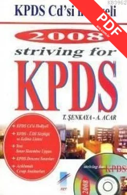 Striving For KPDS kitap kapağı