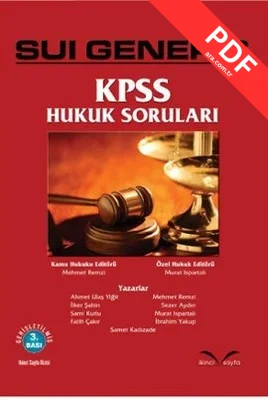 Sui Generis KPSS Hukuk Soruları kitap kapağı