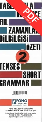 Tablolarla İngilizce Fiil Zamanları Dilbilgisi Özeti 2 kitap kapağı