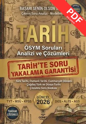Tarih ÖSYM Soruları Analizi ve Çözümleri 2026 Güncel kitap kapağı