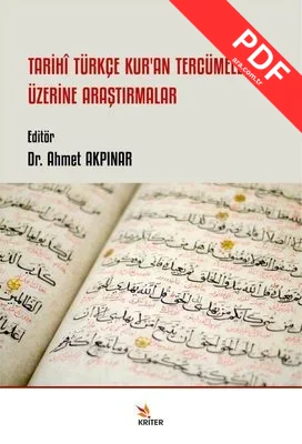 Tarihi Türkçe Kur'an Tercümeleri Üzerine Araştırmalar kitap kapağı