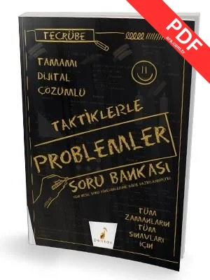 Tecrübe Taktiklerle Problemler Tamamı Dijital Çözümlü Soru Bankası kitap kapağı