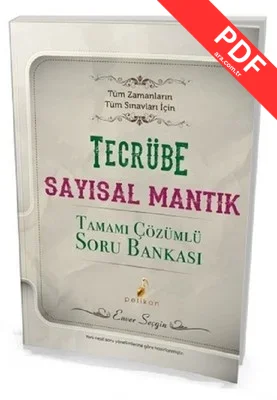 Tecrübe Sayısal Mantık Tamamı Çözümlü Soru Bankası kitap kapağı