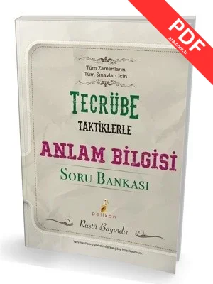 Tecrübe Taktiklerle Anlam Bilgisi Soru Bankası kitap kapağı