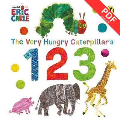 The Very Hungry Caterpillars 123 kitap kapağı