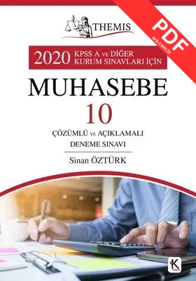 Themis 2020 KPSS Muhasebe ve 10 Çözümlü ve Açıklamalı Deneme Sınavı kitap kapağı
