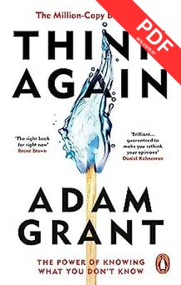 Think Again : The Power of Knowing What You Don't Know kitap kapağı