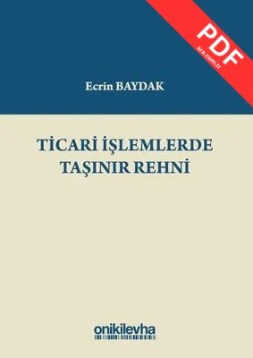 Ticari İşlemlerde Taşınır Rehni kitap kapağı