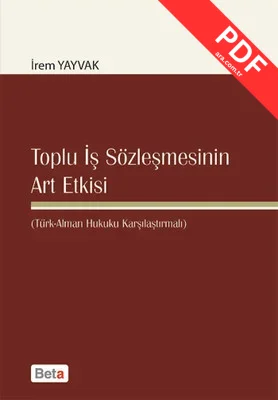 Toplu İş Sözleşmesinin Art Etkisi kitap kapağı