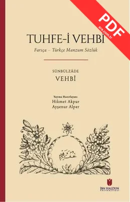 Tuhfe-i Vehbi: Farsça - Türkçe Manzum Sözlük kitap kapağı