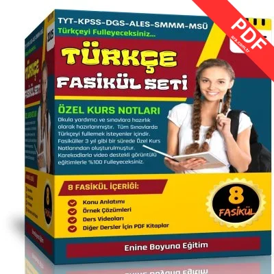 Tüm Sınavlar İçin TÜRKÇE Fasikül Seti  8 Süper Fasikül kitap kapağı