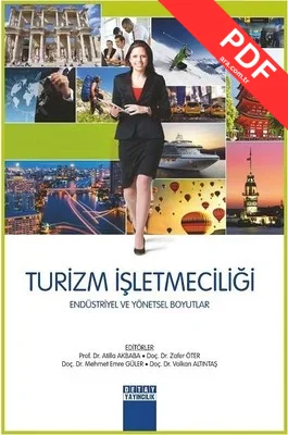 Turizm İşletmeciliği Endüstriyel ve Yönetsel Boyutlar kitap kapağı