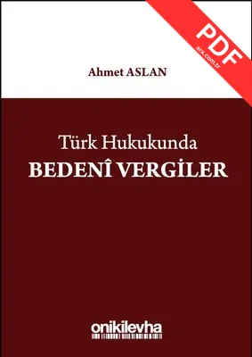 Türk Hukukunda Bedeni Vergiler kitap kapağı