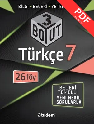 Türkçe 7.Sınıf 3 Boyut kitap kapağı