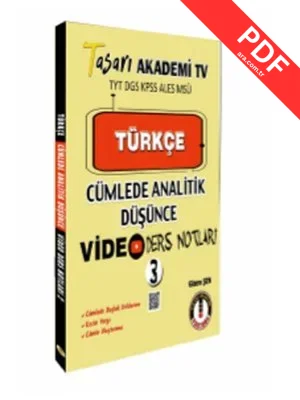 Türkçe Cümlede Analitik Video Ders Notları - 3 kitap kapağı