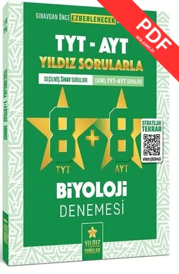 TYT AYT Biyoloji 8+8 Deneme kitap kapağı