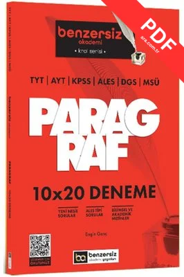 TYT AYT KPSS ALES DGS MSÜ Kral Serisi Benzersiz Paragraf 10x20 Deneme kitap kapağı