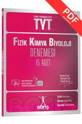 TYT Fizik Kimya Biyoloji FKB Denemesi 15 Adet kitap kapağı