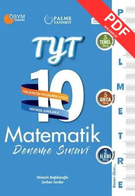 TYT Matematik 10 Deneme Sınavı - Palmetre Serisi kitap kapağı