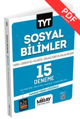 TYT Sosyal Bilimler 15 Deneme kitap kapağı