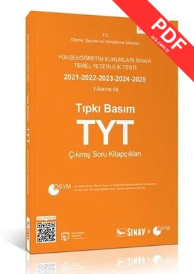 TYT Tıpkı Basım Son 5 Yıl Çıkmış Soru Kitapçıkları kitap kapağı