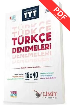 TYT Türkçe 15x40 Denemeleri kitap kapağı