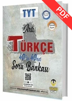 TYT Türkçe 40 ta 40 Net Çözümlü Soru Bankası kitap kapağı