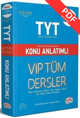 TYT VIP Tüm Dersler Konu Anlatımlı kitap kapağı