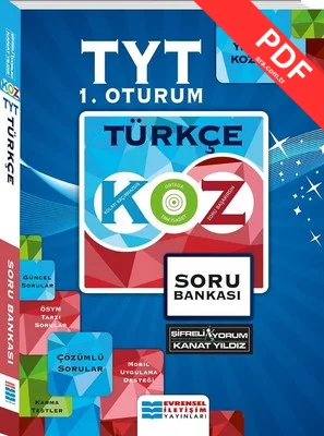 TYT 1.Oturum Türkçe Kolaydan Zora Soru Bankası kitap kapağı