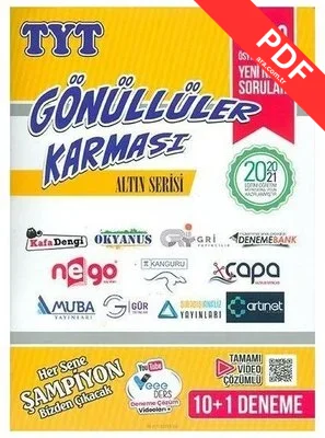 TYT Altın Serisi Gönüllüler Karması Deneme 2021 kitap kapağı