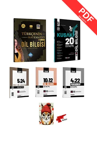 TYT AYT 2025 KR AKADEMİ TÜRKÇENİN MATEMATİĞİ 21 GÜNDE DİL BİLGİSİ VİDEO DERS KİTABI VE MARKA DENEME SETİ kitap kapağı