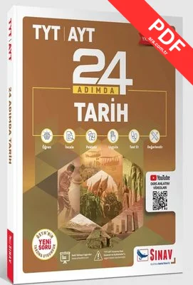 TYT AYT 24 Adımda Tarih Konu Anlatımlı Soru Bankası kitap kapağı