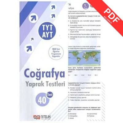 TYT - AYT Coğrafya Yaprak Testleri kitap kapağı
