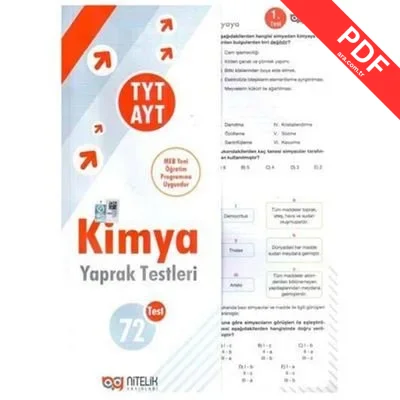 TYT - AYT Kimya Yaprak Testleri kitap kapağı